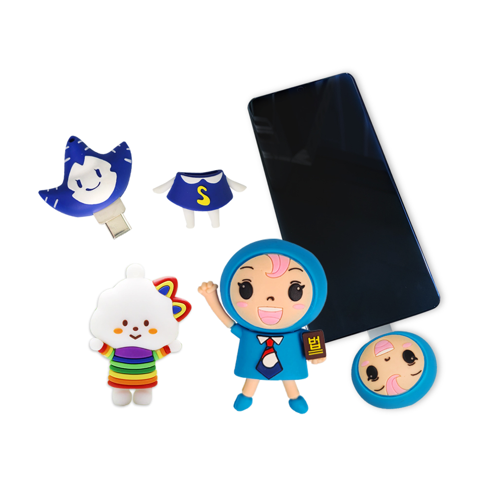 [����Ʈ����] �ֹ����� PVC ĳ���� CŸ�� OTG USB �޸� 2.0 8G